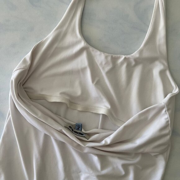 Anchor Blue White Spandex Halter Top - Picture 5 of 7